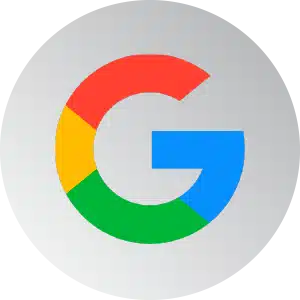 לוגו צבעוני של גוגל עגול