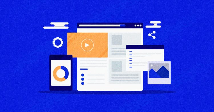 תצוגה גרפית של שיווק דיגיטלי