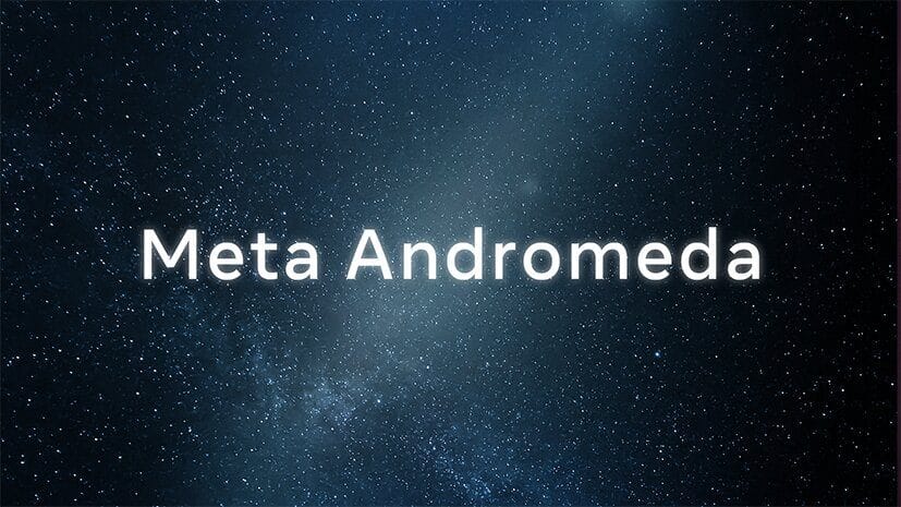 כוכבים וטקסט Meta Andromeda