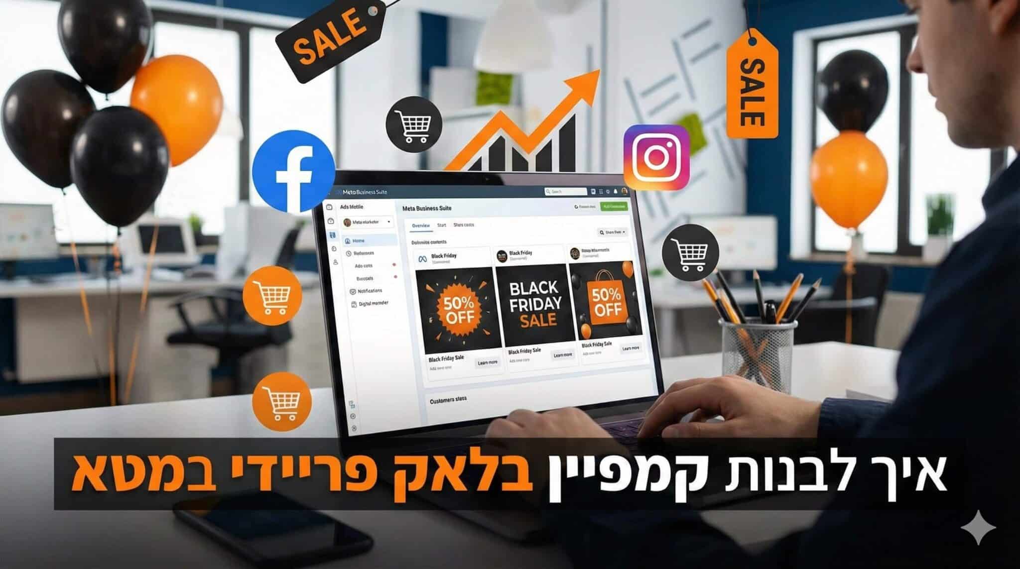 בניית קמפיין בלאק פריידי במטא