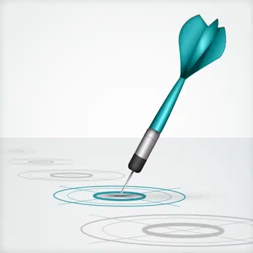 חץ פוגע במרכז המטרה