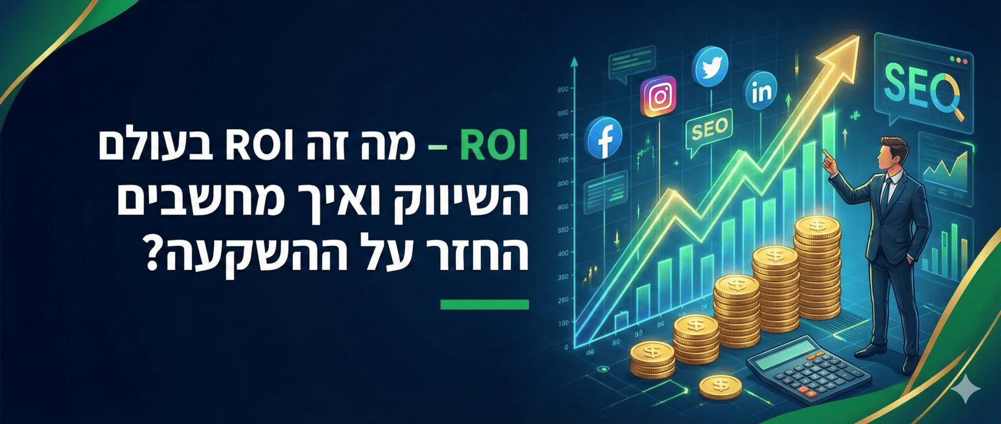 ROI - מה זה ROI בעולם השיווק ואיך מחשבים החזר על ההשקעה
