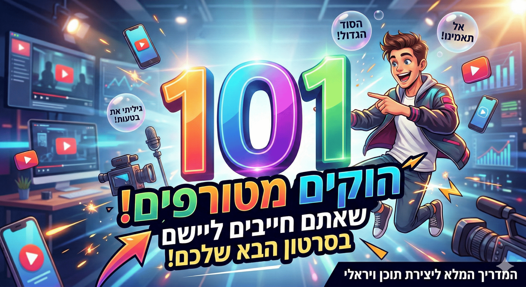 101 הוקים מטורפים שאתם חייבים ליישם בסרטון הבא שלכם!